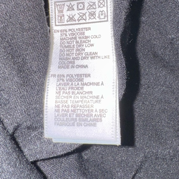 NWOT Black Cross Muscle Tee - Picture 7 of 7